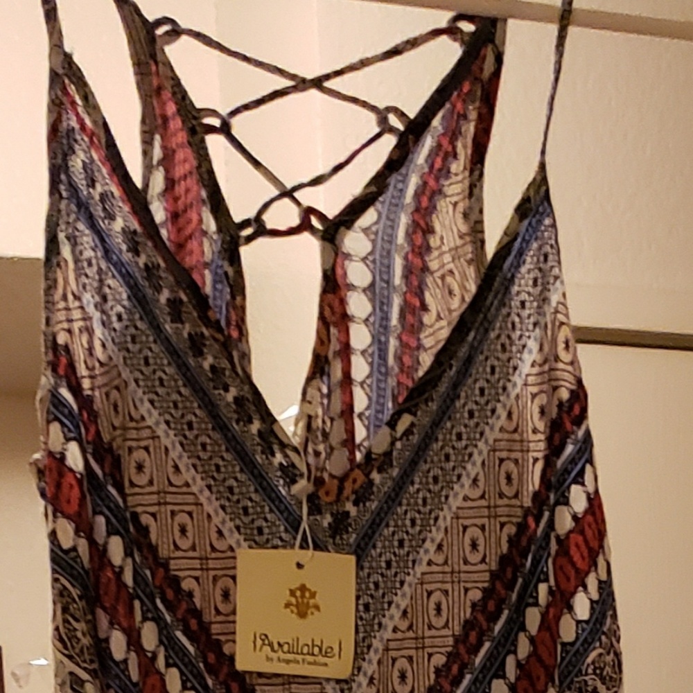 Mid thigh slit maxi dress